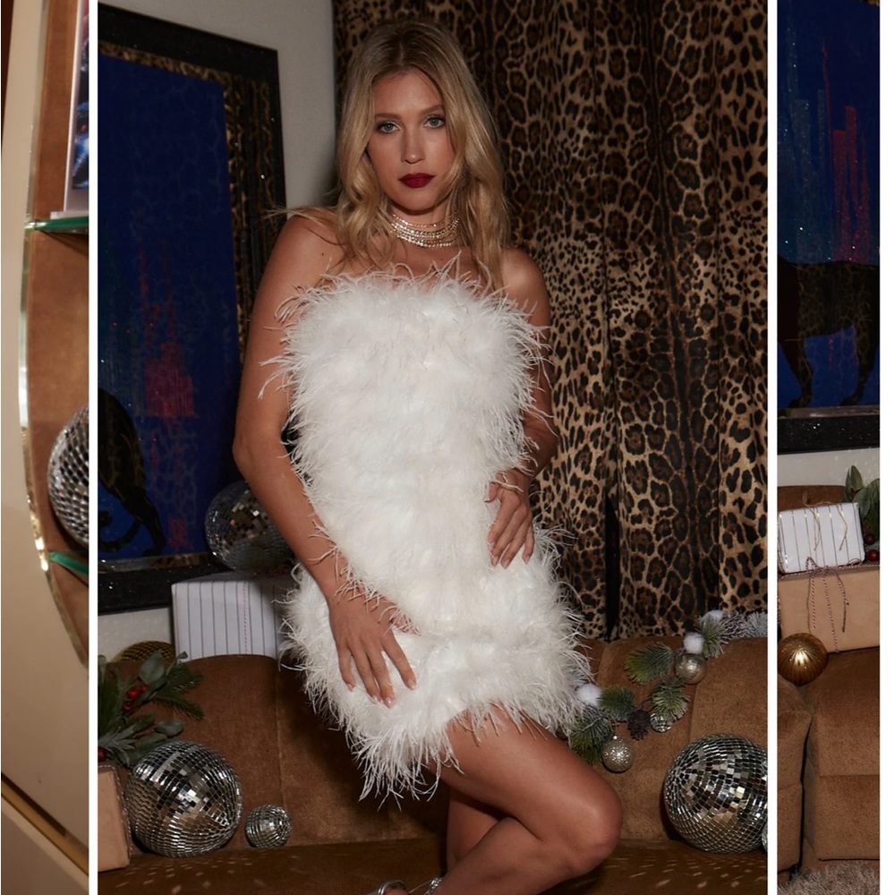 12th Tribe Chanel Feather Dress
